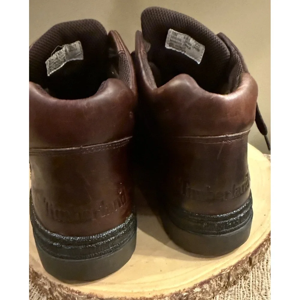 Timberland US Men's‎ Size 10M mahogany Leather Chukka Lace Boots Style 69035